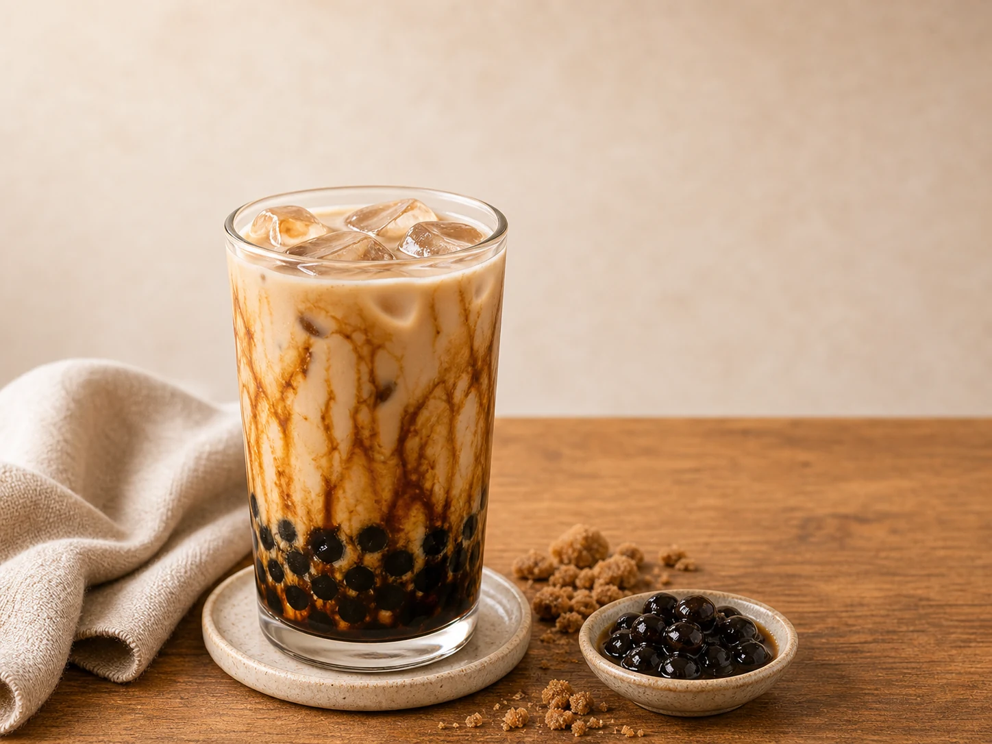 Brown sugar boba milk tea