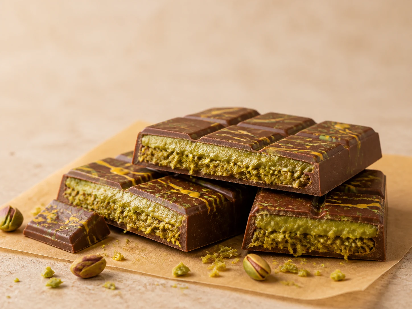 Dubai chocolate pistachio bar